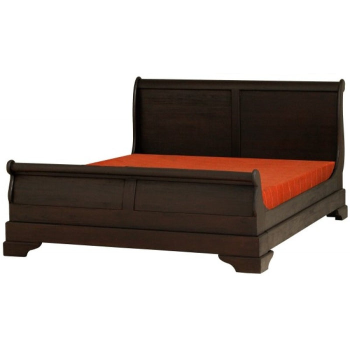 MP - Tasmania Sledge Bed Queen Size fit Mattress 193cm x 153 cm TEK168 BS 000 QS ( Queen ) ( White Wash Colour )