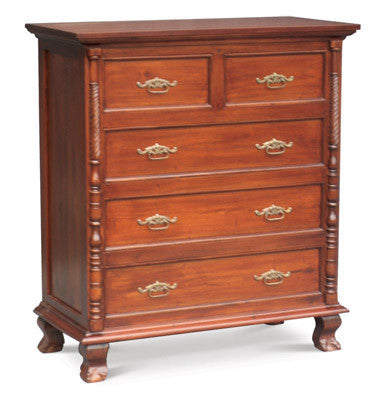Jepara French Chest of Drawers Commode 5 Drawers 5 Drawer Tallboy TEK168 TB 005 CVPL ( 2 Small Drawer 3 Big Drawer ) ( Picture for Reference Only )