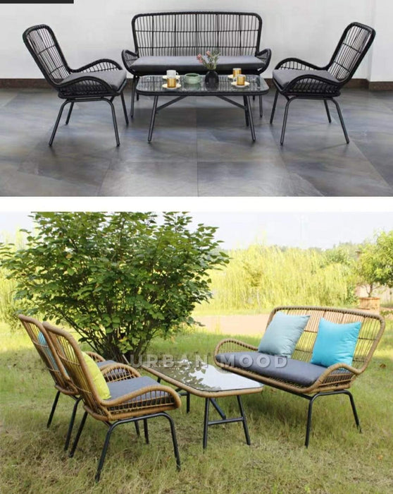 OLIVIA Rattan Outdoor Table And Chairs