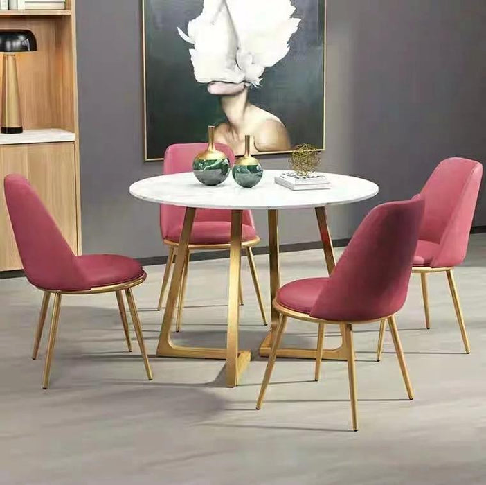 LEAH Modern Round Marble Dining Table