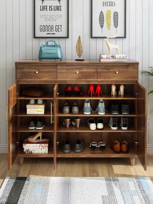 GENESIS Solid Oak Wood Shoe Cabinet