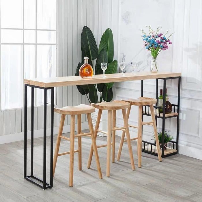 Warehouse Sale SARA Modern Industrial Solid Wood Bar Table 30% off Warehouse Piece ( Special price $299 )