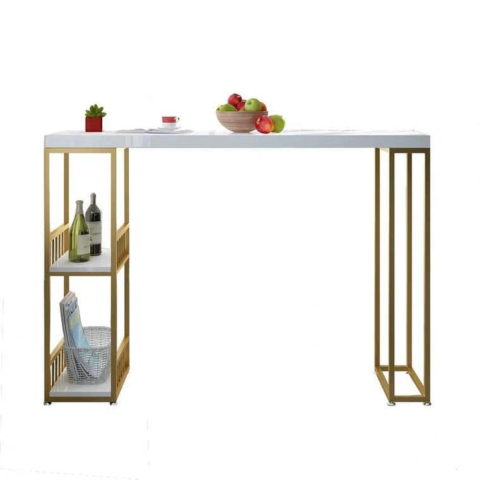 SARA Modern Industrial Solid Wood Bar Table 30% off Warehouse Piece ( Special price $299 )
