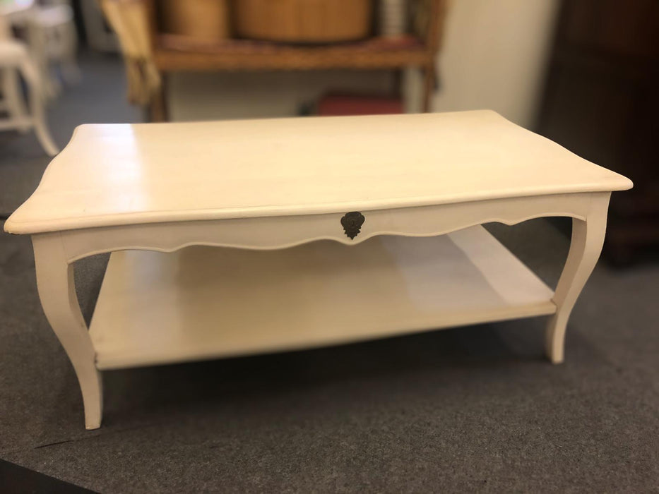 PJS Coffee Table White 45 x 110 x 60 cm ( sold as it is )