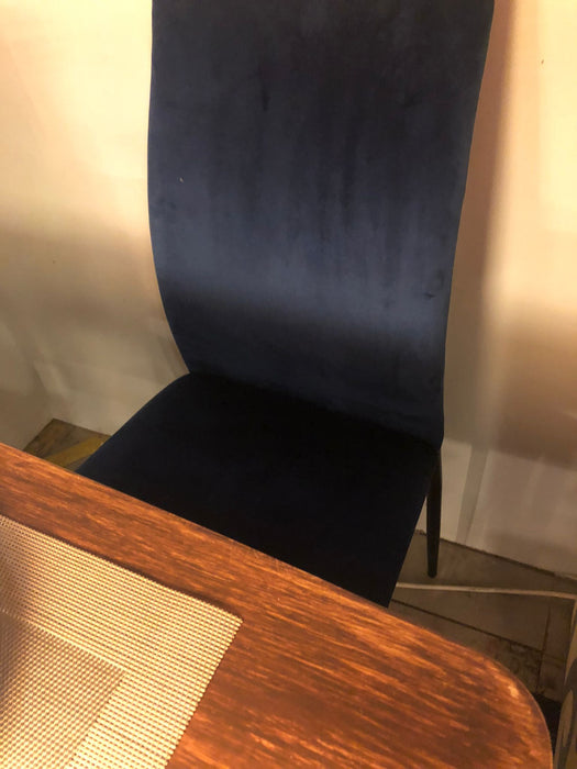 Scandinavian Chair Blue Colour Fabric VHE TEK168  ( Original Price $99 )
