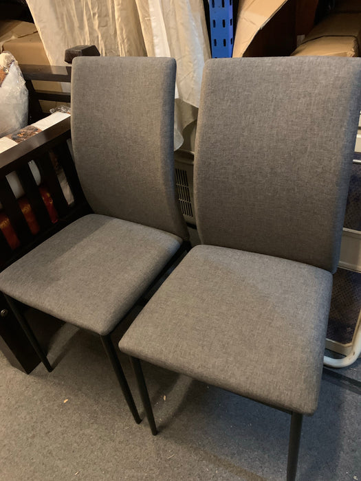 Scandinavian Chair Grey Colour Fabric VHE TEK168  ( Original Price $99 )