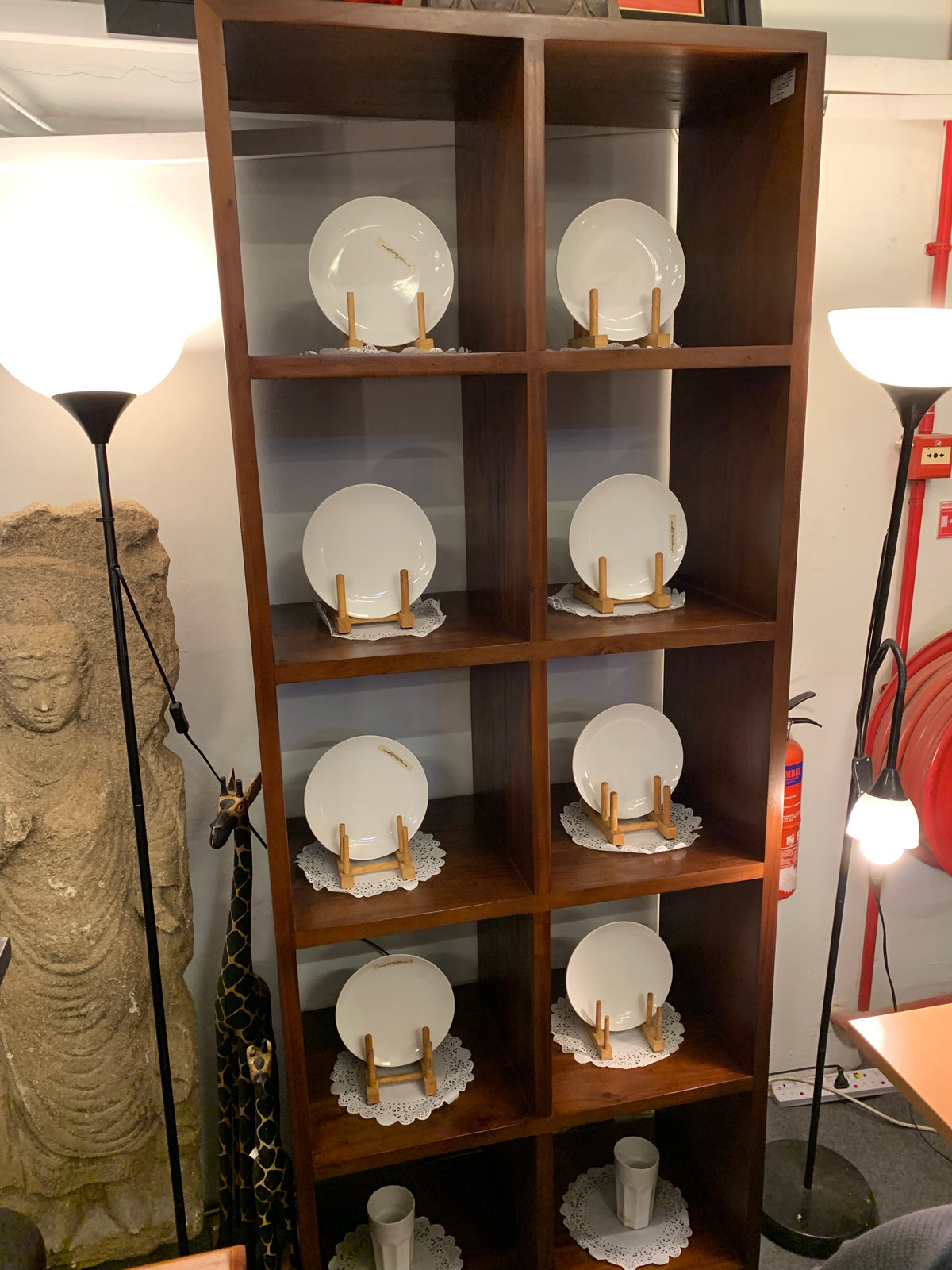 10 Cube Shelf Divider Display Bookcase Solid Wood TEK168 CU 0010 RPN ( — Amerrich Pte Ltd TeakCo