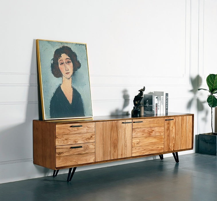 ISABELLA Industrial Design Solid Wood TV Console