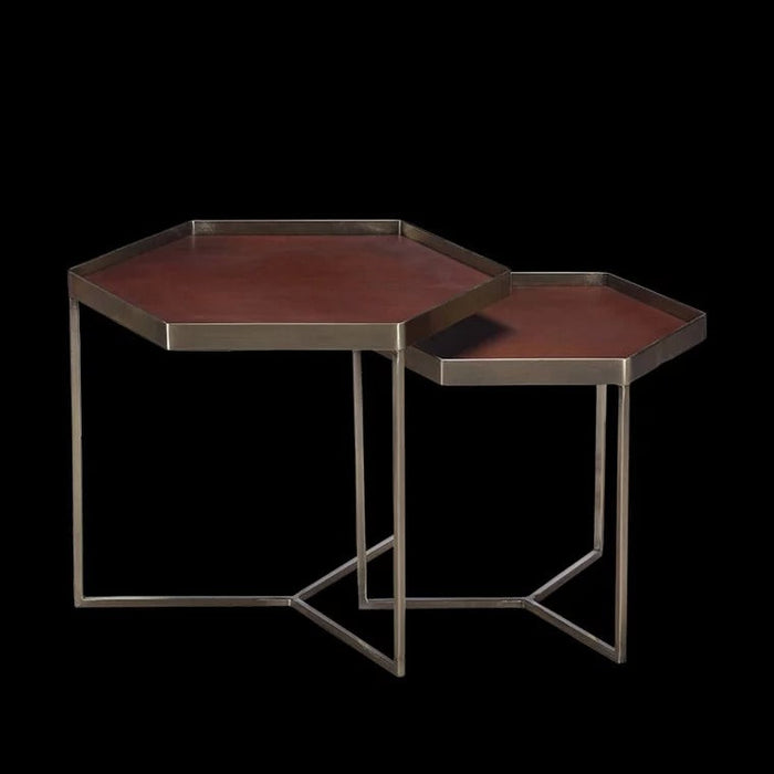 LISA Modern Hexagon Side Table Lamp Table Bedside